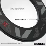 Ochrana stěny Winmau Blade X černá na sisalové terče
