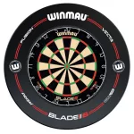 Kompletní šípkařský set, terč Winmau Blade 6, šedý surround, 2 sety šipek, startovací čára, výstup