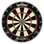 Kompletní šípkařský set, terč Winmau Blade 6, šedý surround, 2 sety šipek, startovací čára, výstup