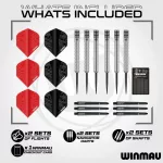 Kompletní šipkařský set Winmau BLADE 360 šedý surround, 2 sety šipek, startovací čára
