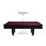 Pool kulečníkový stůl Dynamic Eliminator 8ft černý
