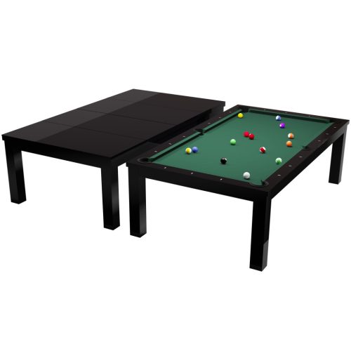 Pool kulečníkový-jídelní stůl Rasson Penelope 8' černý lesklý