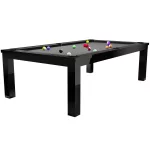 Pool kulečníkový-jídelní stůl Rasson Penelope 8' černý lesklý