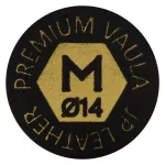 Kůže na tágo Vaula Multi Premium vrstvená černá medium, 14mm