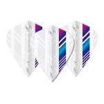 Letky na šipky Winmau Prism Delta Kite modro-bílo-fialové
