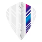Letky na šipky Winmau Prism Delta Kite modro-bílo-fialové