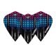 Letky na šipky Winmau Prism Alpha kite, modré a fialové