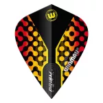Letky na šipky Winmau Prism Alpha kite, žluté a červené