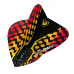 Letky na šipky Winmau Prism Alpha kite, žluté a červené