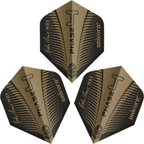 Letky na šipky Unicorn Ultrafly.100 Big Wing John Lowe Gold P4