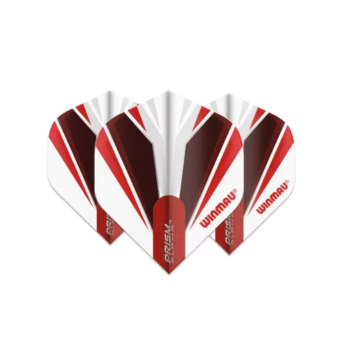 Letky na šipky Winmau Prism Alpha červené, bílé