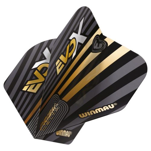 Letky na šipky Winmau Prism Delta MvG Evo-X No2, černo-zlaté