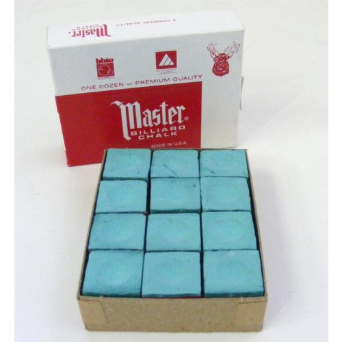 Kulečníková křída Master 12 ks, zelená