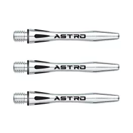 Násadky na šipky Winmau Astro hliník, stříbrné, krátké