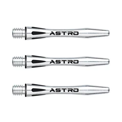 Násadky na šipky Winmau Astro hliník, stříbrné, krátké