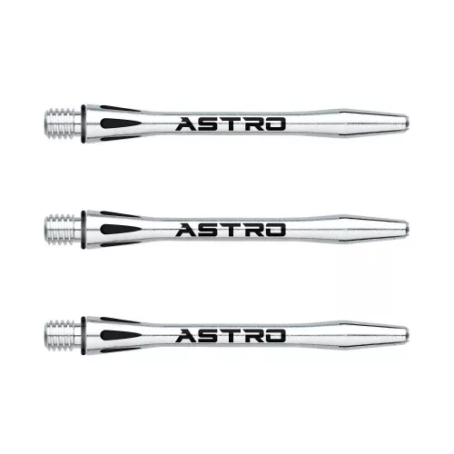 Násadky na šipky Winmau Astro hliník, stříbrné, dlouhé
