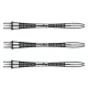 Násadky na šipky Winmau Triad Aluminium, černé dlouhé