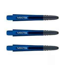 Násadky na šipky Winmau Vecta plastové s hliníkovým Topem, modré, intermediate