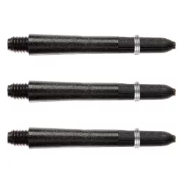 Násadky na šipky Winmau Carbon, 35 mm, krátké, černé