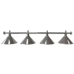 Kulečníková lampa Dybior Elegance stříbrná 180cm 4 stínítka