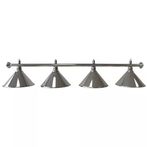 Kulečníková lampa Dybior Elegance stříbrná 180cm 4 stínítka