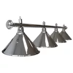 Kulečníková lampa Dybior Elegance stříbrná 180cm 4 stínítka