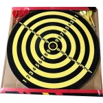 Papírový terč na šipky, žlutý