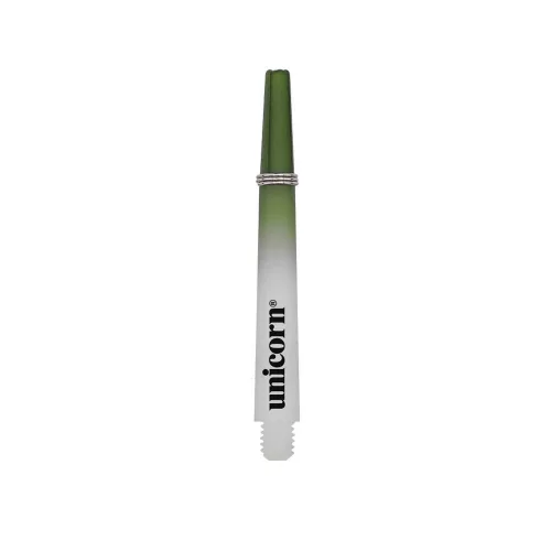 Násadky na šipky Unicorn Gripper3 two-tone-zelené, bílé, dlouhé