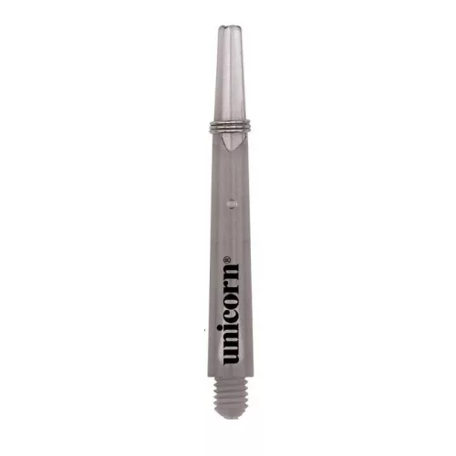 Násadky na šipky Unicorn Gripper3 mirage, dlouhé, průsvitné šedé
