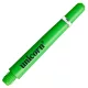 Násadky na šipky Unicorn Gripper4, 29 mm, extra krátké, neon zelené