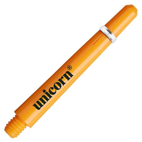 Násadky na šipky Unicorn Gripper4, 29 mm, extra krátke, neon oranžové