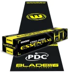 Koberec k terči na šipky Winmau Pro Zone Essential PVC, černo-žlutý