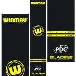 Koberec k terči na šipky Winmau Pro Zone Essential PVC, černo-žlutý