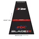 Koberec k terči na šipky Winmau Pro Zone Precision BLADE 6 černý s červenou odhozovou lištou