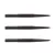 Hroty na šipky Winmau steel vroubkované, kovové, černé 32mm - 3ks