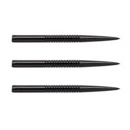 Hroty na šipky Winmau steel drážkované, kovové, černé 32mm - 3ks