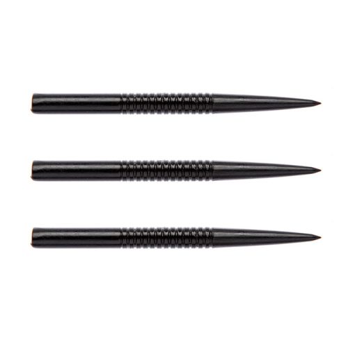 Hroty na šipky Winmau steel drážkované, kovové, černé 32mm - 3ks