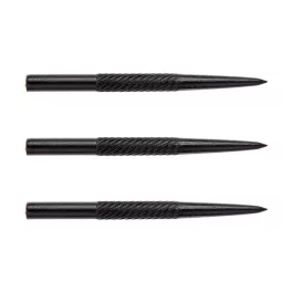Hroty na šipky Winmau steel spirálové, kovové, černé 32mm