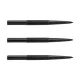 Hroty na šipky Winmau steel spirálové, kovové, černé 32mm
