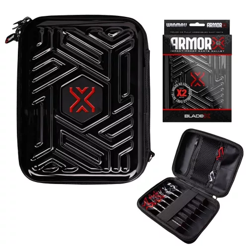 Pouzdro Winmau Blade X Armor G2 černé na 2 sety šipek