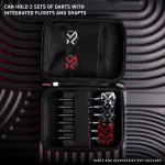 Pouzdro Winmau Blade X Armor G2 černé na 2 sety šipek