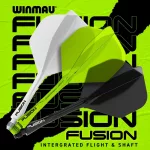 Integrované letky a násadky Winmau Fusion žluté, No2 letky a krátké násadky