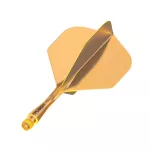 Integrované letky a násadky Winmau Fusion oranžové, No2 letky a krátké násadky