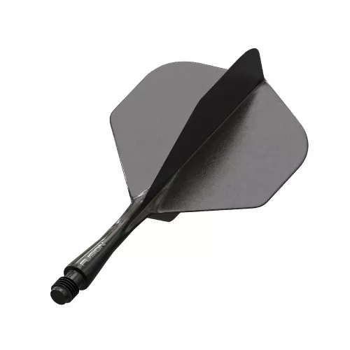 Integrované letky a násadky Winmau Fusion černé, No2 letky a krátké násadky