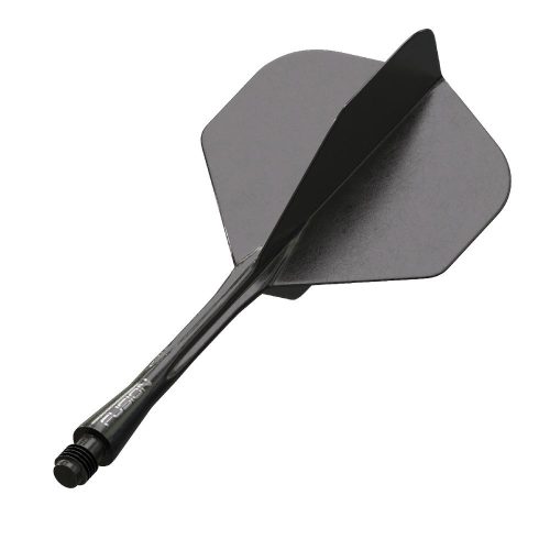 Integrované letky a násadky Winmau Fusion černé, No2 letky a dlouhé násadky