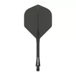 Integrované letky a násadky Winmau Fusion černé, No2 letky a dlouhé násadky