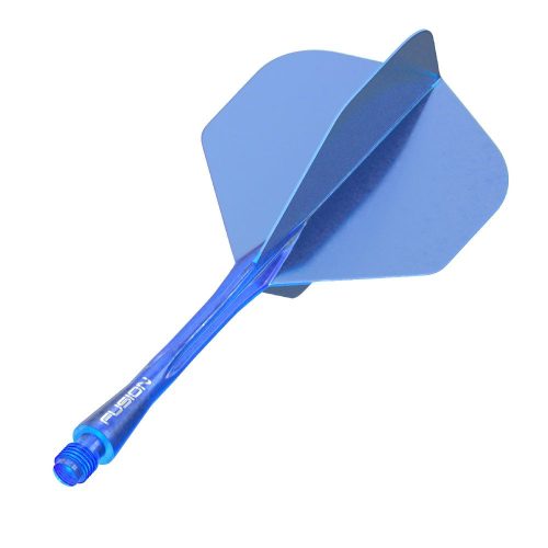 Integrované letky a násadky Winmau Fusion modré, No2 letky a dlouhé násadky