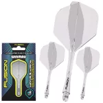 Winmau Fusion průhledné, No2 letky a střední násadky
