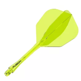 Winmau Fusion Neon Neon žluté, No6 letky a krátké násadky