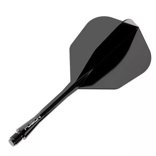 Winmau Fusion Neon černé, No6 letky a střední násadky